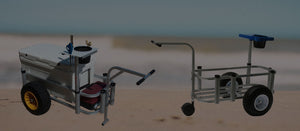 Plattinum Products Beach Cart-Fishing Cart-Surf Cart w/Wheeleez-Made in USA