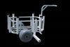 White Beach Fishing Cart with Detachable Receiver Hitch - FREE SHIPPING