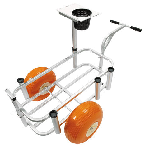Fish-N-Mate Fishing Cart Jr. with Balloon Tires by Angler's – Beach Fishing Carts